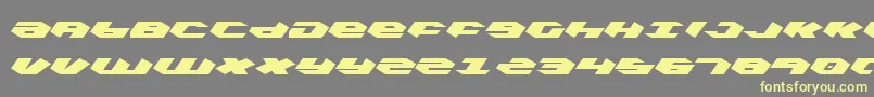 kubrick Font – Yellow Fonts on Gray Background