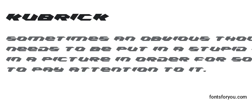 Шрифт Kubrick (132041)