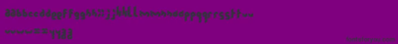 kubrubi Font – Black Fonts on Purple Background
