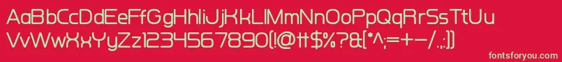 Kuiper Belt Font – Green Fonts on Red Background