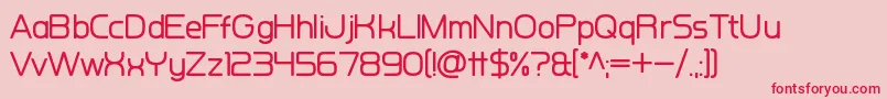 Kuiper Belt Font – Red Fonts on Pink Background