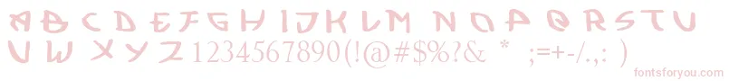 Fonte Kujiwara Demo – fontes cor-de-rosa