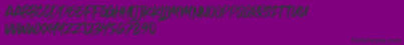 Kulan Regular Font – Black Fonts on Purple Background