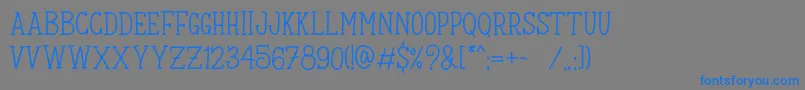 Kulon Font – Blue Fonts on Gray Background
