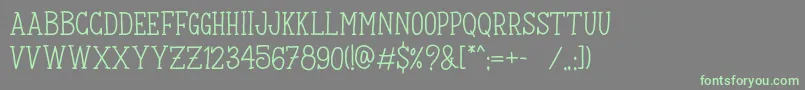 Kulon Font – Green Fonts on Gray Background