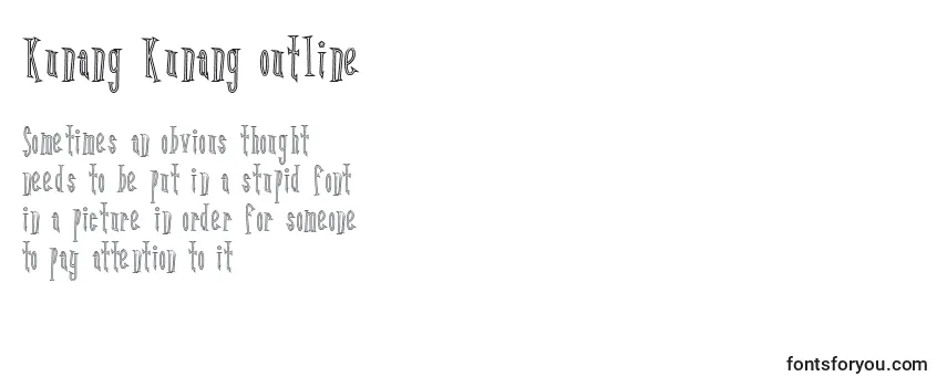Kunang Kunang outline Font
