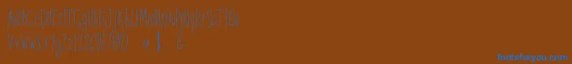Fonte Kunang Kunang – fontes azuis em um fundo marrom