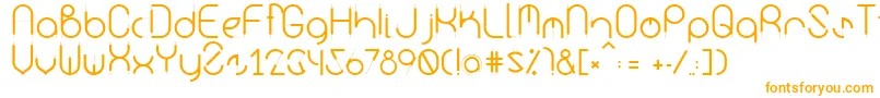 Шрифт Kurba – оранжевые шрифты