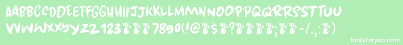 フォントKuroneko DEMO – 緑の背景に白い文字