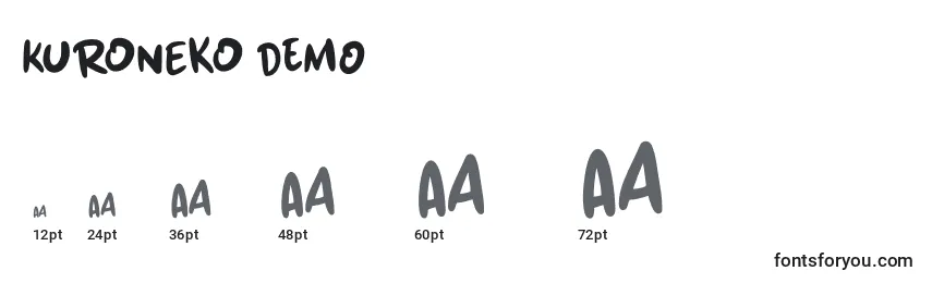 Kuroneko DEMO Font Sizes