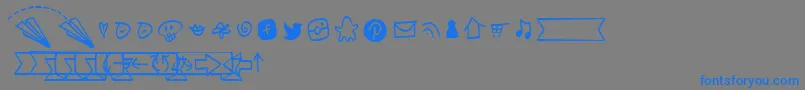 More about NotepaperAirplanesExtrasLight Font NotepaperAirplanesExtrasLight Font – Blue Fonts on Gray Background