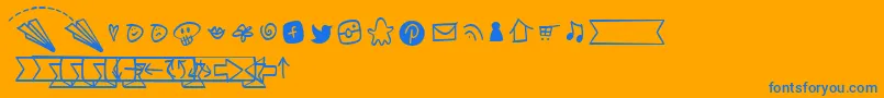 Más sobre la fuente NotepaperAirplanesExtrasLight fuente NotepaperAirplanesExtrasLight – Fuentes Azules Sobre Fondo Naranja