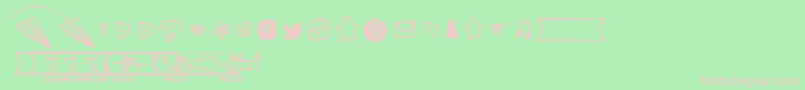 More about NotepaperAirplanesExtrasLight Font NotepaperAirplanesExtrasLight Font – Pink Fonts on Green Background