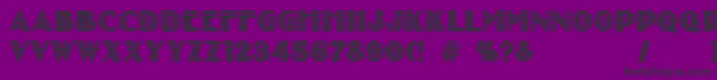 kurtisblow Font – Black Fonts on Purple Background