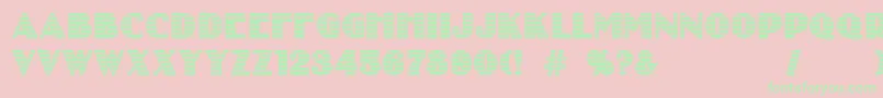 kurtisblow Font – Green Fonts on Pink Background