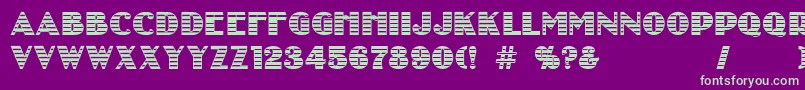 Шрифт kurtisblow – зелёные шрифты на фиолетовом фоне
