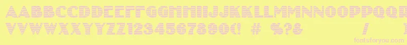 kurtisblow Font – Pink Fonts on Yellow Background