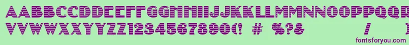 kurtisblow Font – Purple Fonts on Green Background