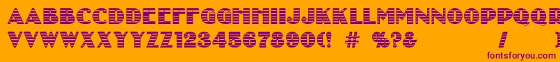 kurtisblow Font – Purple Fonts on Orange Background