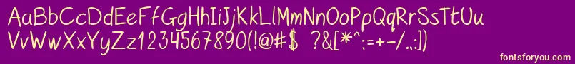 En savoir plus sur la police kurzetsType v1 4 Police kurzetsType v1 4 – polices jaunes sur fond violet
