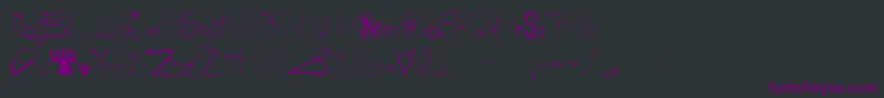 KURZRG   Font – Purple Fonts on Black Background