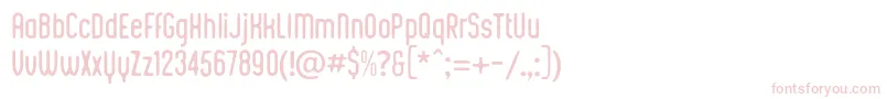 Шрифт Kustomtype  Integra Chic – розовые шрифты на белом фоне
