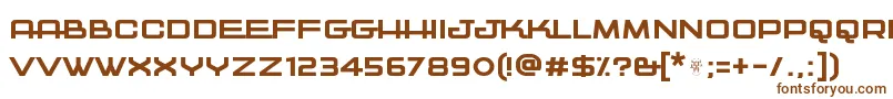 Czcionka Kwajong – brązowe czcionki