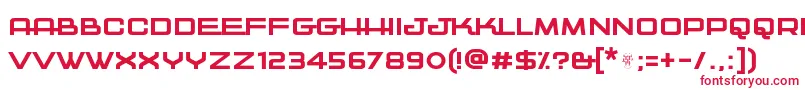 Kwajong Font – Red Fonts on White Background