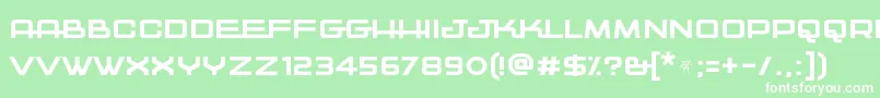 Kwajong Font – White Fonts on Green Background