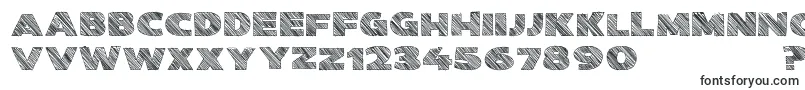 Kwixter Sketch D-fontti – ääriviivafontit