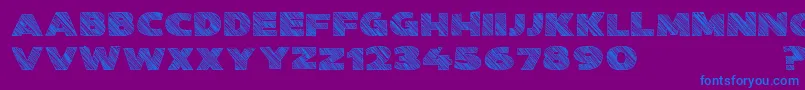 Kwixter Sketch D Font – Blue Fonts on Purple Background