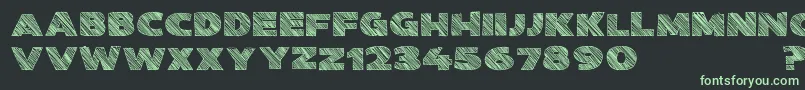 Kwixter Sketch D Font – Green Fonts on Black Background