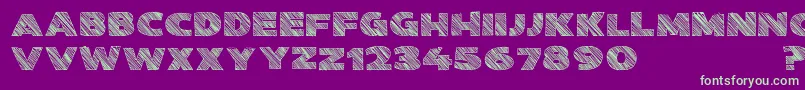 Kwixter Sketch D Font – Green Fonts on Purple Background