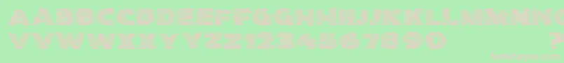 Kwixter Sketch D Font – Pink Fonts on Green Background