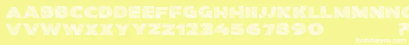 Kwixter Sketch D Font – White Fonts on Yellow Background