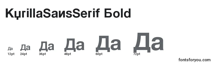 KyrillaSansSerif Bold Font Sizes