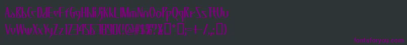 KZWEDA   Font – Purple Fonts on Black Background