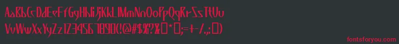 KZWEDA   Font – Red Fonts on Black Background