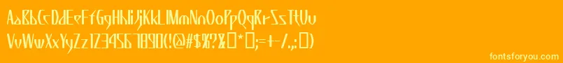 KZWEDA   Font – Yellow Fonts on Orange Background