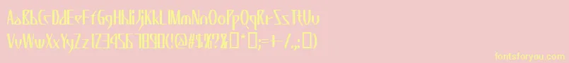 KZWEDA   Font – Yellow Fonts on Pink Background