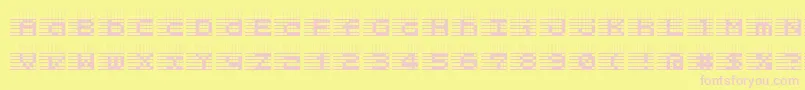 l25   Font – Pink Fonts on Yellow Background