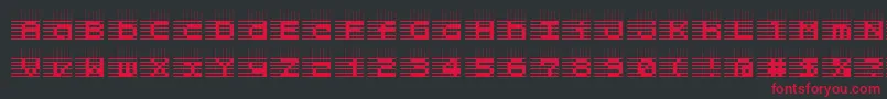 l25   Font – Red Fonts on Black Background