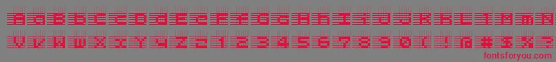 l25   Font – Red Fonts on Gray Background