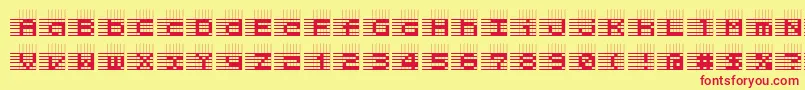 l25   Font – Red Fonts on Yellow Background