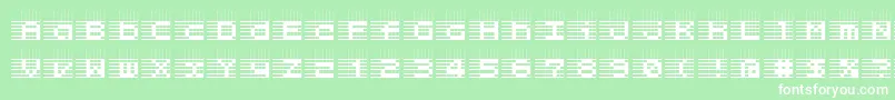 フォントl25   – 緑の背景に白い文字