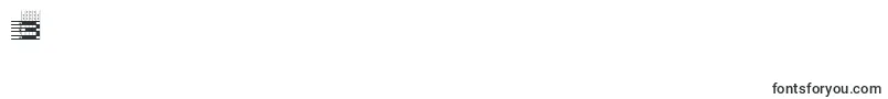 l25a  -Schriftart – Schriften für die Ziffer 3