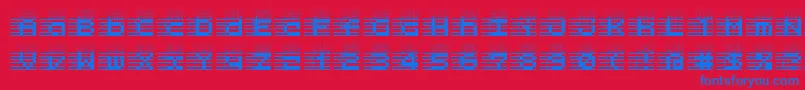 l25a   Font – Blue Fonts on Red Background