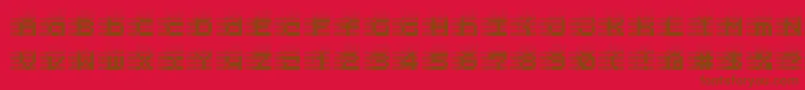 l25a   Font – Brown Fonts on Red Background