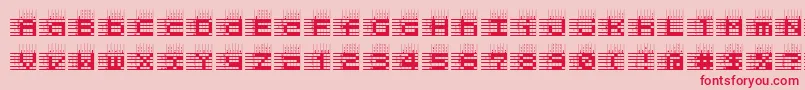 l25a   Font – Red Fonts on Pink Background