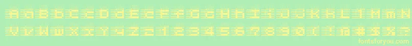 l25a   Font – Yellow Fonts on Green Background